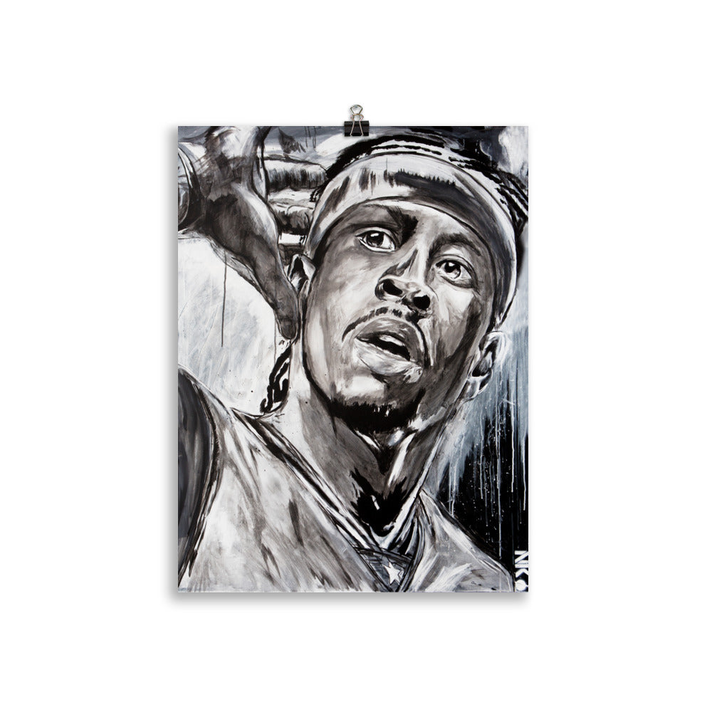 Allen Iverson Enhanced matte paper poster cm 30x40 cm transparent - NK Iconic