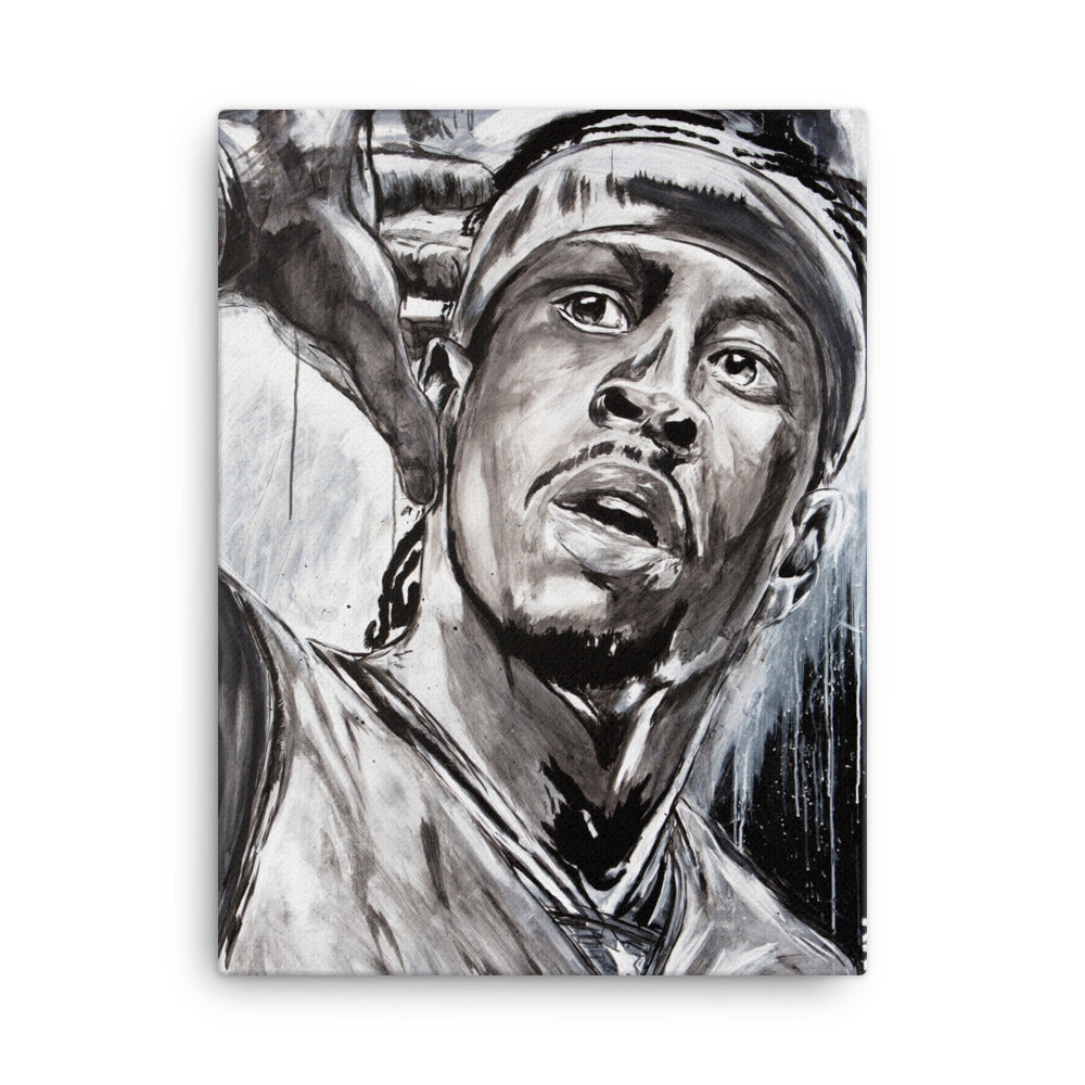 Allen Iverson canvas in 18x24 wall - NK Iconic