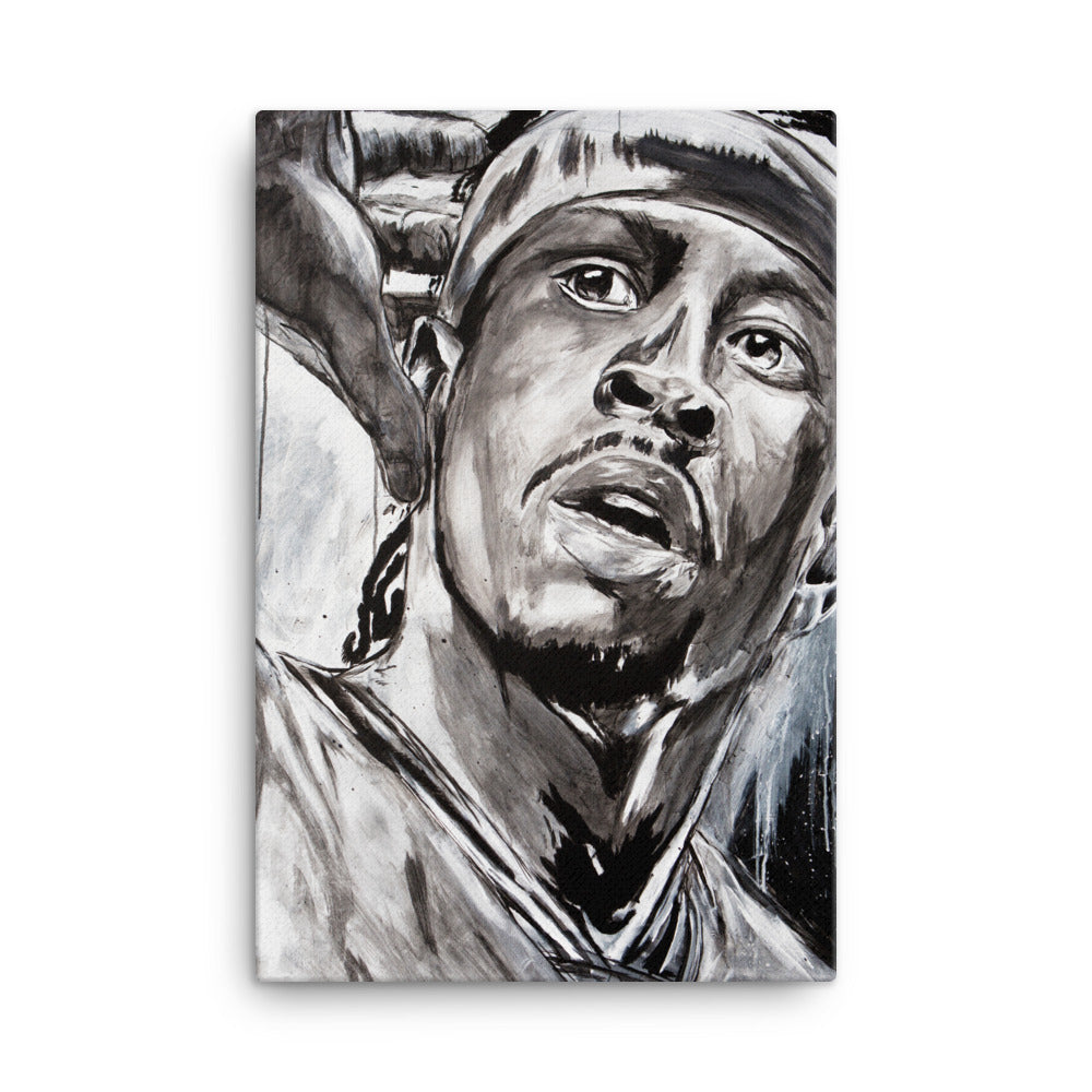 Allen Iverson canvas in 47x35 wall - NK Iconic