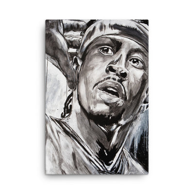 Allen Iverson canvas in 47x35 wall - NK Iconic