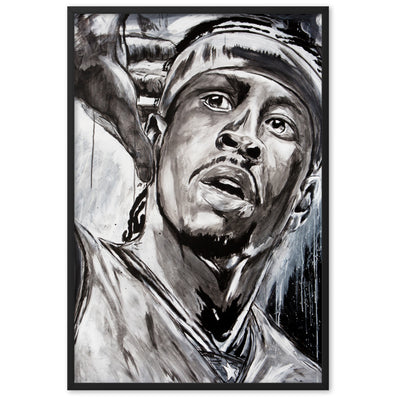 Allen Iverson enhanced matte paper framed poster cm black 61x91 cm - NK Iconic