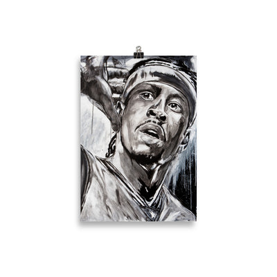 Allen Iverson enhanced matte paper poster cm 21x30 cm transparent - NK Iconic