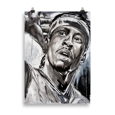 Allen Iverson enhanced matte paper poster cm 50x70 cm transparent - NK Iconic