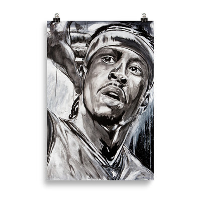 Allen Iverson enhanced matte paper poster cm 61x91 cm transparent - NK Iconic