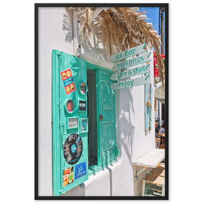 Beach-Party-Tickets-Mykonos-Photography-enhanced-matte-paper-framed-poster-black-61x91-cm-transparent-NK-Iconic