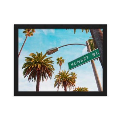 Beverly-Hills-Sunset-BL-Photography-enhanced-matte-paper-framed-poster-black-30x40-cm-transparent-NK-Iconic