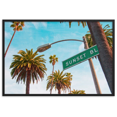 Beverly-Hills-Sunset-BL-Photography-enhanced-matte-paper-framed-poster-black-61x91-cm-transparent-NK-Iconic