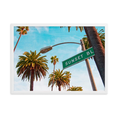 Beverly-Hills-Sunset-BL-Photography-enhanced-matte-paper-framed-poster-white-50x70-cm-transparent-NK-Iconic