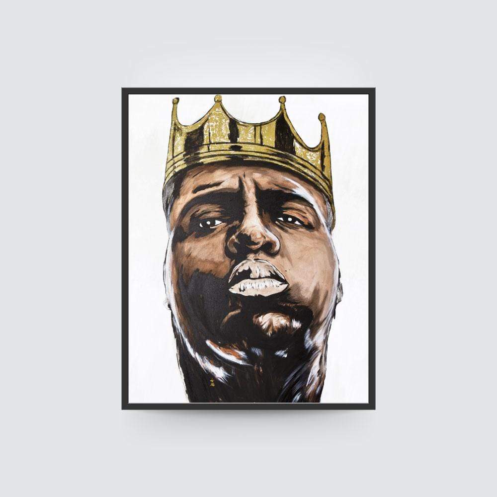 Biggie Smalls Canvas Framed Poster NK Iconic