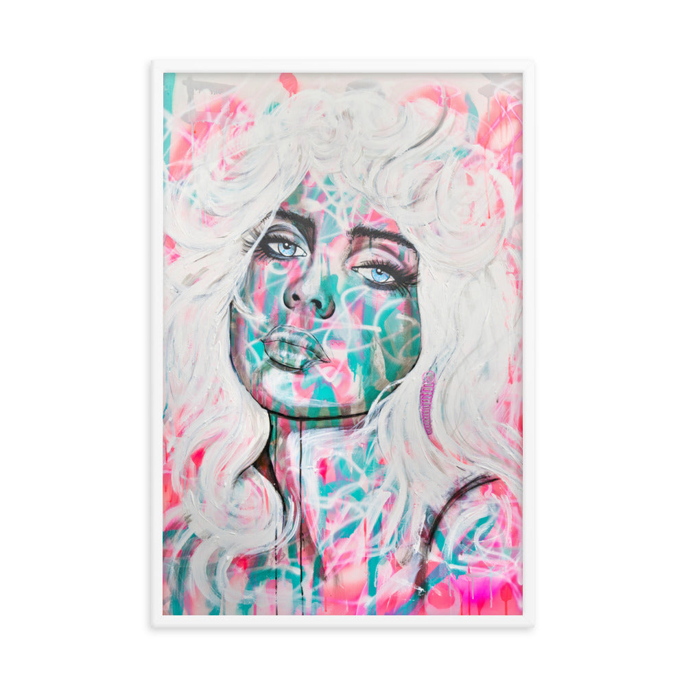 Billie-Eilish-Framed-Poster-enhanced-matte-paper-framed-poster-in-white-24x36-transparent-NK-Iconic