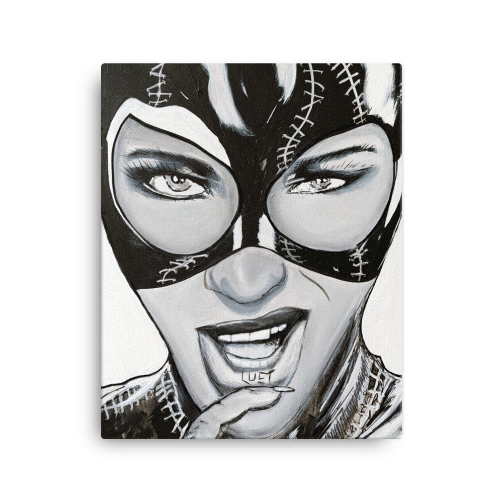 Cat-Woman-canvas-in-16x20-wall-NK-Iconic