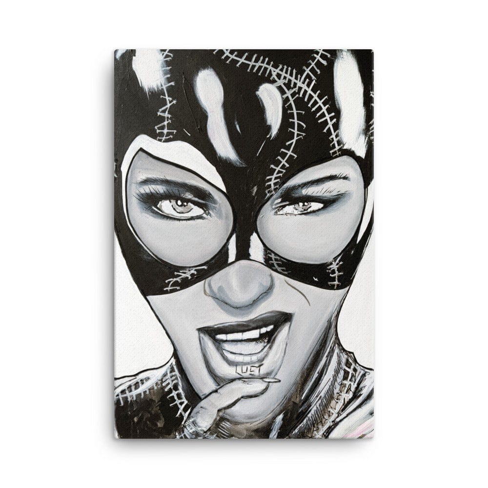 Cat-Woman-canvas-in-24x36-wall-NK-Iconic