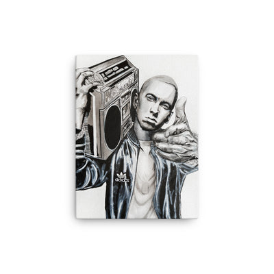 Eminem-canvas-in-12x16-wall