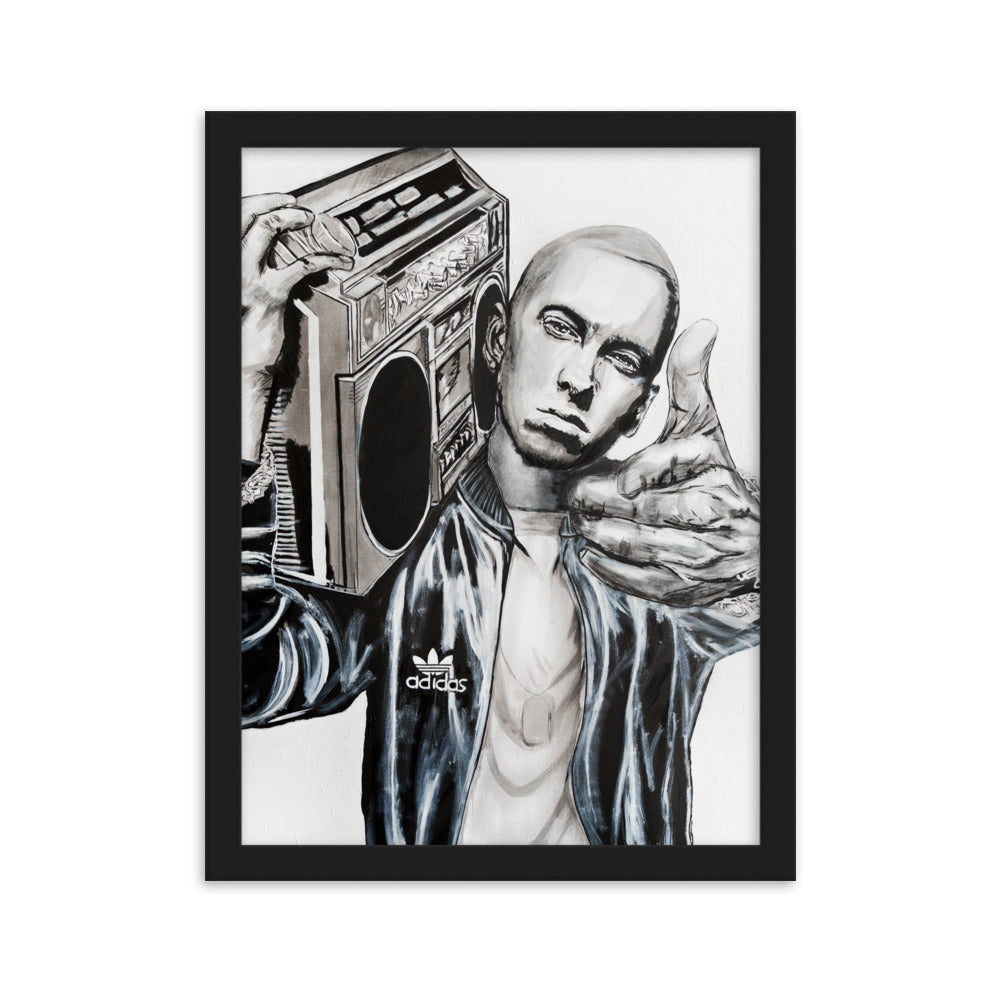 Eminem-enhanced-matte-paper-framed-poster-black-30x40-cm-transparent