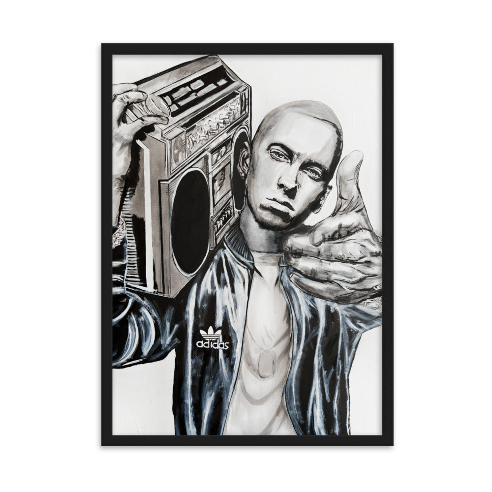 Eminem-enhanced-matte-paper-framed-poster-black-50x70-cm-transparent