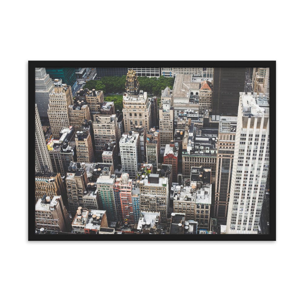 Facing-North-NYC-View-Photography-enhanced-matte-paper-framed-poster-black-50x70-cm-transparent
