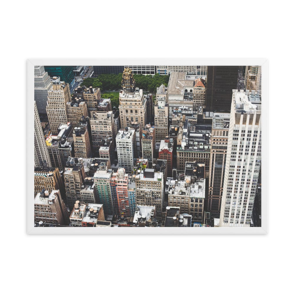 Facing-North-NYC-View-Photography-enhanced-matte-paper-framed-poster-white-50x70-cm-transparent