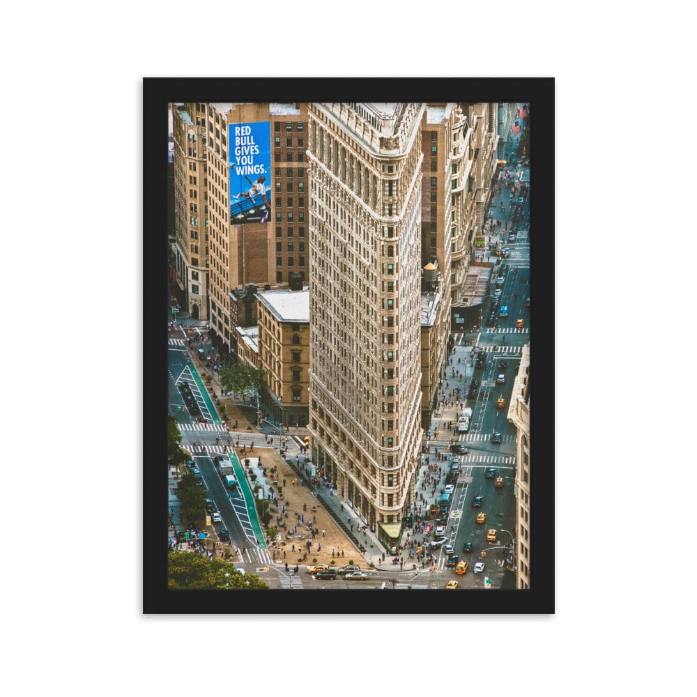 Flatiron-NYC-Photography-enhanced-matte-paper-framed-poster-black-30x40-cm-transparent