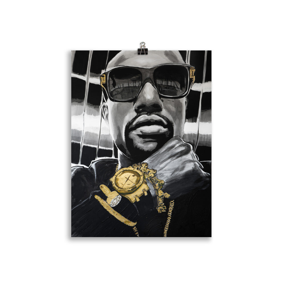 Floyd Mayweather enhanced matte paper poster cm 30x40 cm transparent - NK Iconic