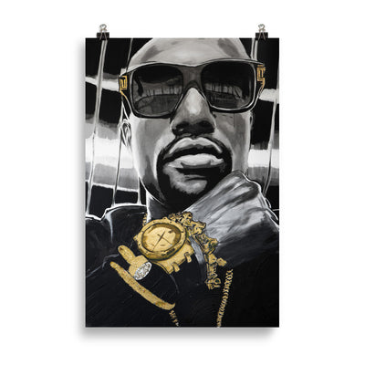 Floyd Mayweather enhanced matte paper poster cm 61x91 cm transparent - NK Iconic