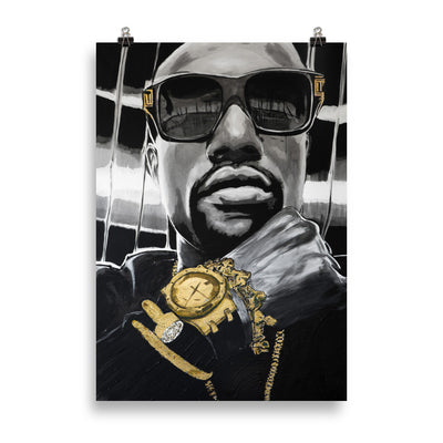 Floyd Mayweather enhanced matte paper poster cm 70x100 cm transparent - NK Iconic