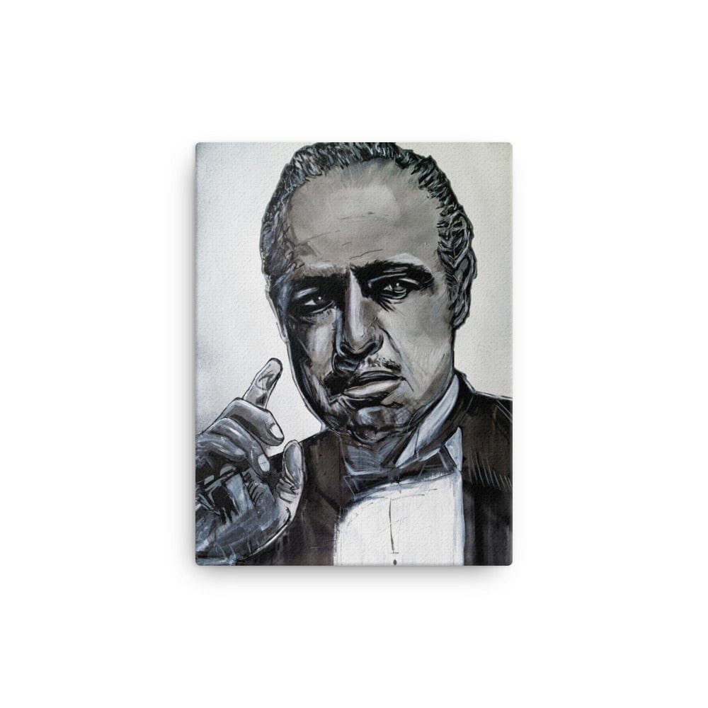 Godfather-Marlon-Brando-canvas-in-12x16-wall-NK-Iconic