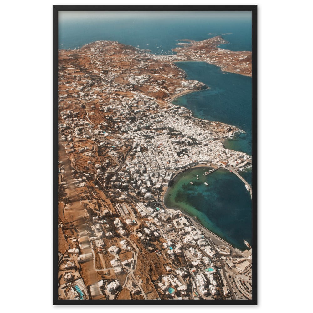 Goodbye-Mykonos-Photography-enhanced-matte-paper-framed-poster-black-61x91-cm-transparent-NK-Iconic