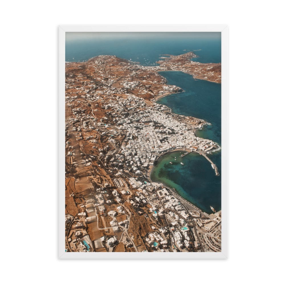 Goodbye-Mykonos-Photography-enhanced-matte-paper-framed-poster-white-50x70-cm-transparent-NK-Iconic