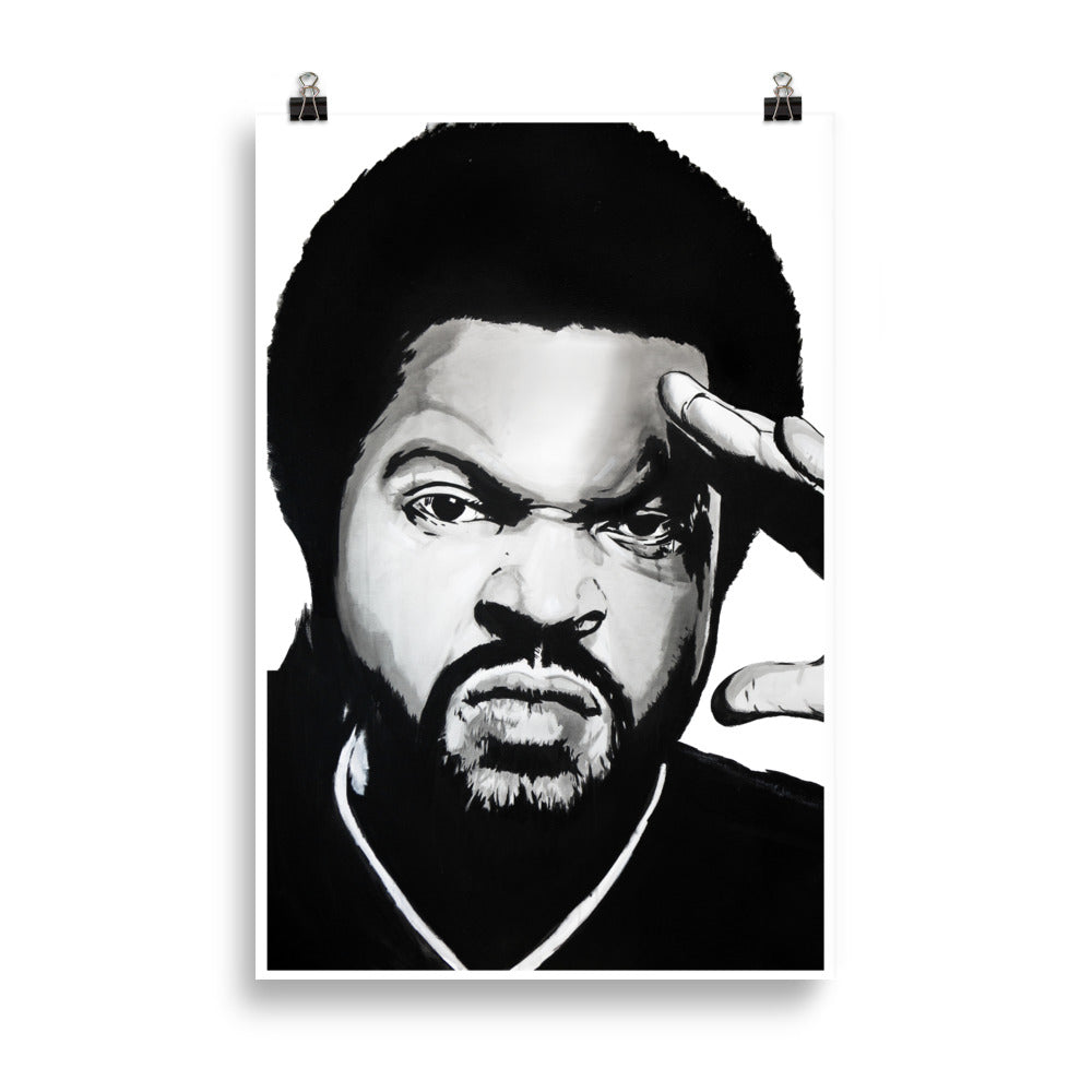 Ice Cube enhanced matte paper poster 61x91 cm transparent