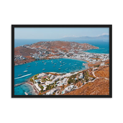 Island-of-the-Winds-Mykonos-Photography-enhanced-matte-paper-framed-poster-black-50x70-cm-transparent-NK-Iconic