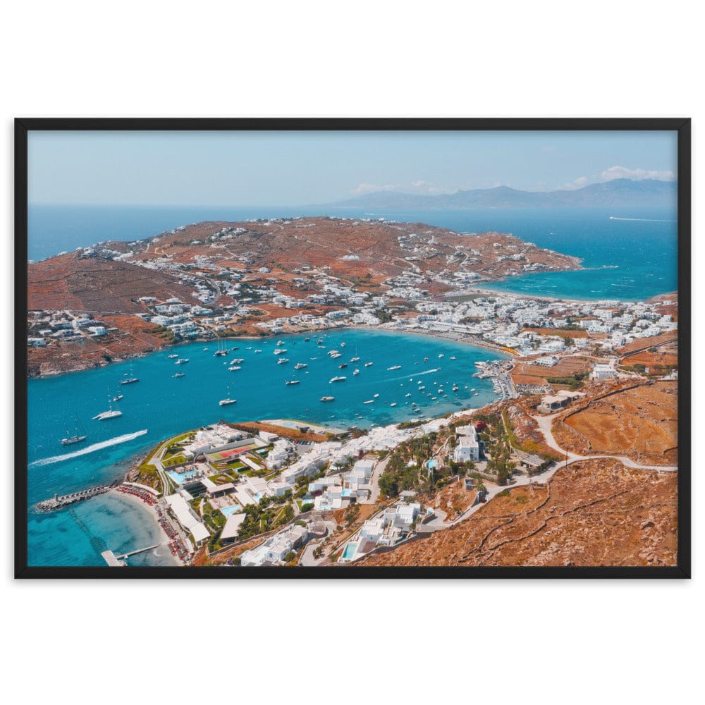 Island-of-the-Winds-Mykonos-Photography-enhanced-matte-paper-framed-poster-black-61x91-cm-transparent-NK-Iconic