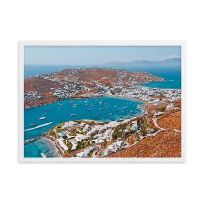 Island-of-the-Winds-Mykonos-Photography-enhanced-matte-paper-framed-poster-white-50x70-cm-transparent-NK-Iconic