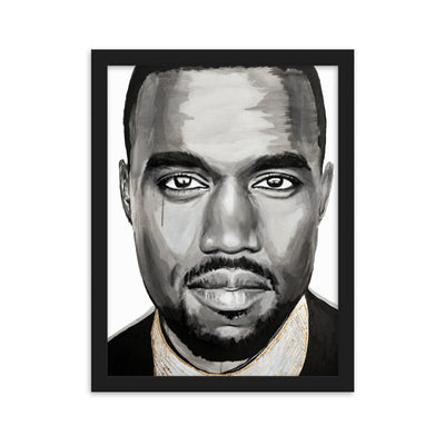 Kanye West enhanced matte paper framed poster cm black 30x40 cm - NK Iconic