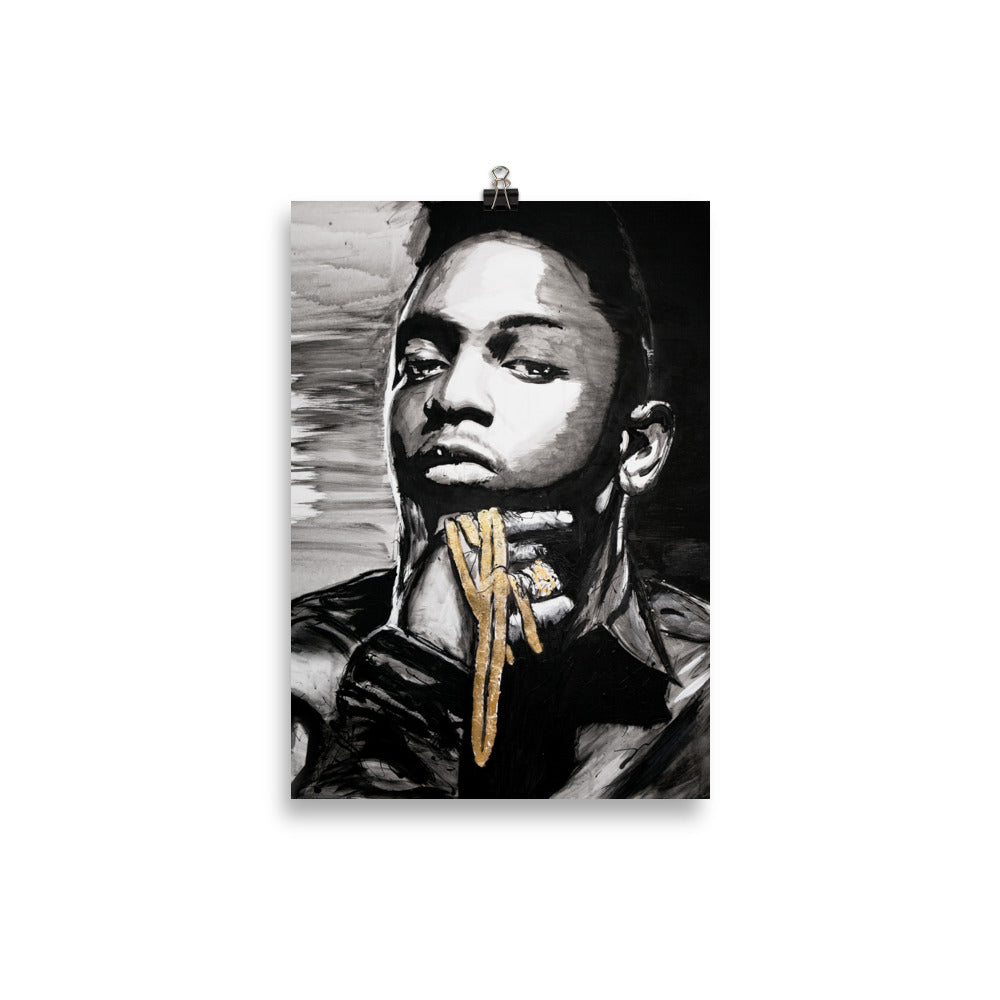 Kendrick Lamar Enhanced Matte Paper Poster cm 21x30 cm transparent - NK Iconic