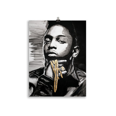 Kendrick Lamar Enhanced Matte Paper Poster cm 30x40 cm transparent - NK Iconic