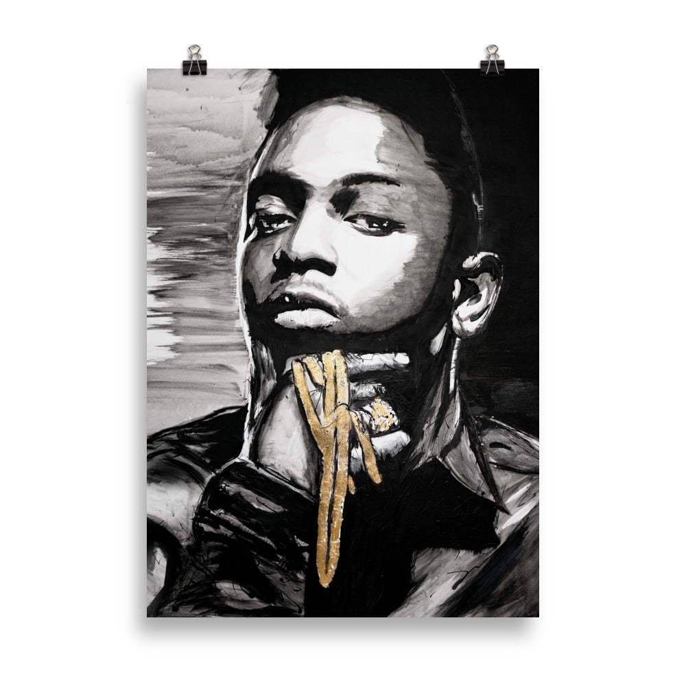 Kendrick Lamar Enhanced Matte Paper Poster cm 50x70 cm transparent - NK Iconic
