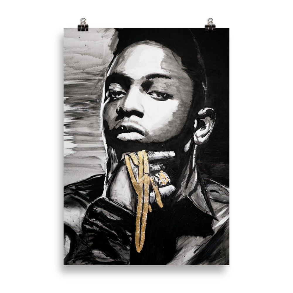 Kendrick Lamar Enhanced Matte Paper Poster cm 70x100 cm transparent - NK Iconic