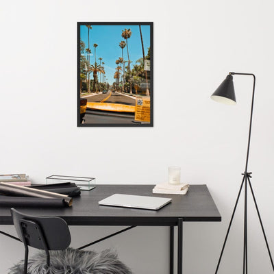LA-Streets-Beverly-Hills-Photography-enhanced-matte-paper-framed-poster-black-50x70-cm-front-NK-Iconic