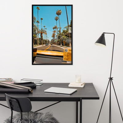 LA-Streets-Beverly-Hills-Photography-enhanced-matte-paper-framed-poster-black-61x91-cm-front-NK-Iconic