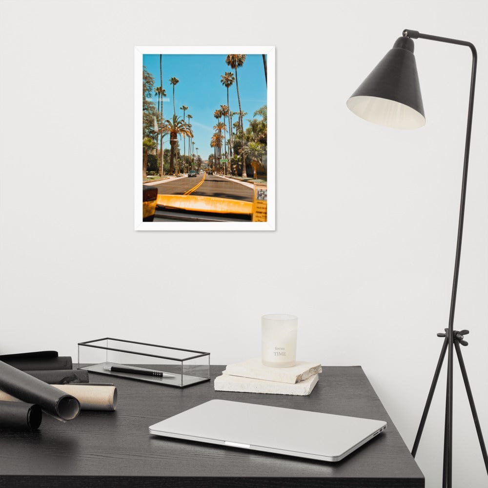LA-Streets-Beverly-Hills-Photography-enhanced-matte-paper-framed-poster-white-30x40-cm-front-NK-Iconic