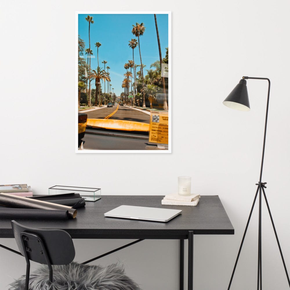 LA-Streets-Beverly-Hills-Photography-enhanced-matte-paper-framed-poster-white-61x91-cm-front-NK-Iconic