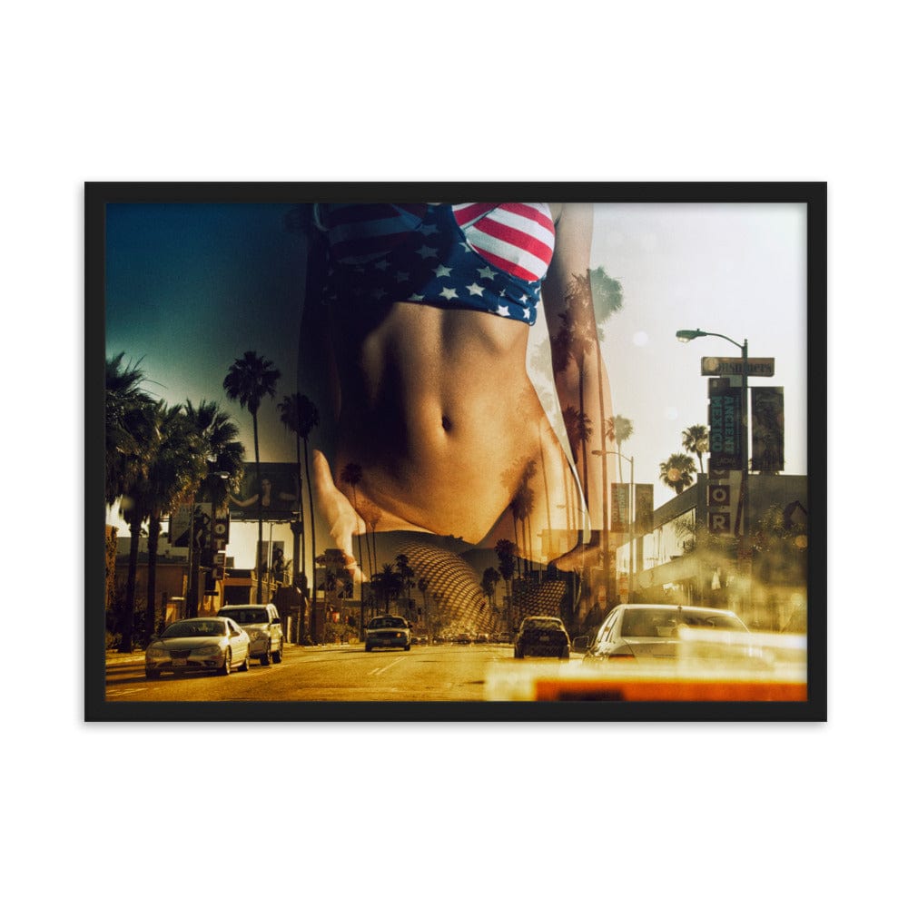 LA-Streets-Photography-enhanced-matte-paper-framed-poster-black-50x70-cm-transparent-NK-Iconic