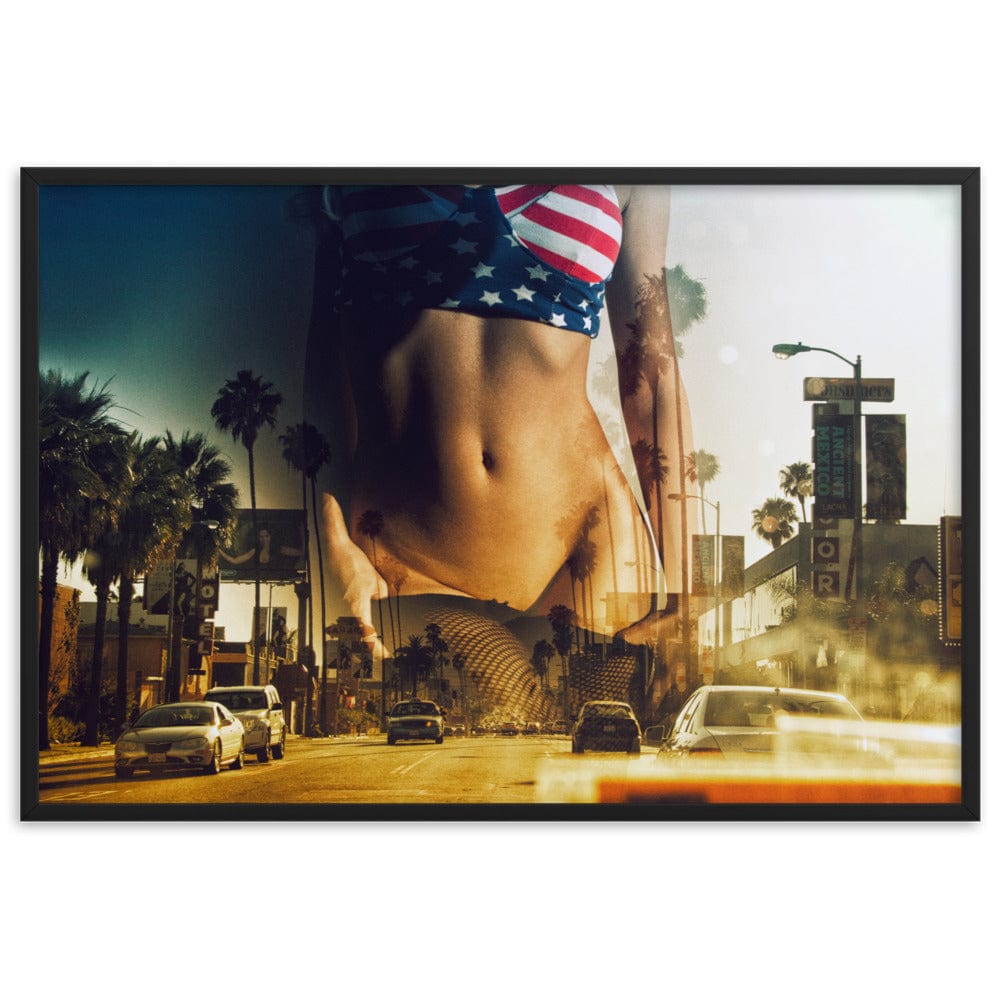 LA-Streets-Photography-enhanced-matte-paper-framed-poster-black-61x91-cm-transparent-NK-Iconic