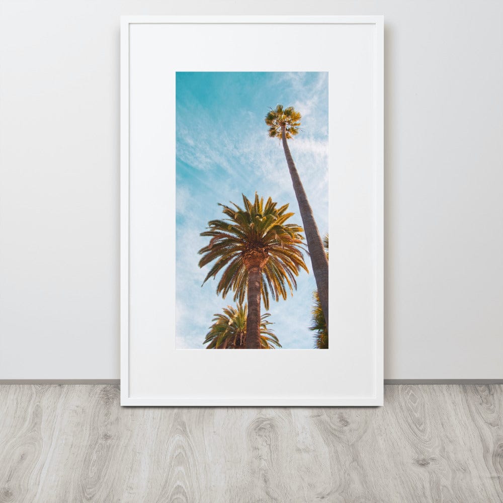 LA-s-Palm-Trees-Photography-matte-paper-framed-poster-with-mat-white-61x91-cm-NK-Iconic