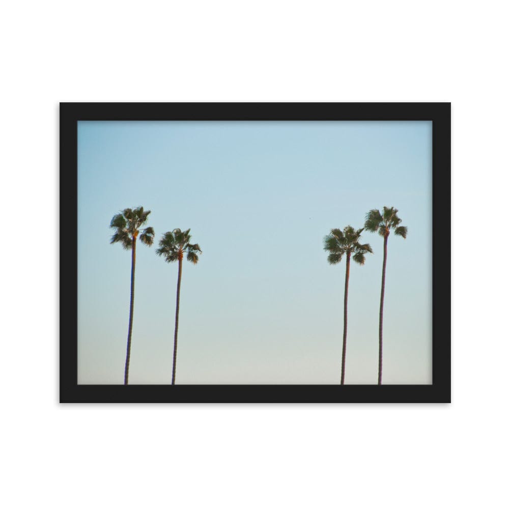 La-Palm-Trees-Photography-enhanced-matte-paper-framed-poster-black-30x40-cm-NK-Iconic