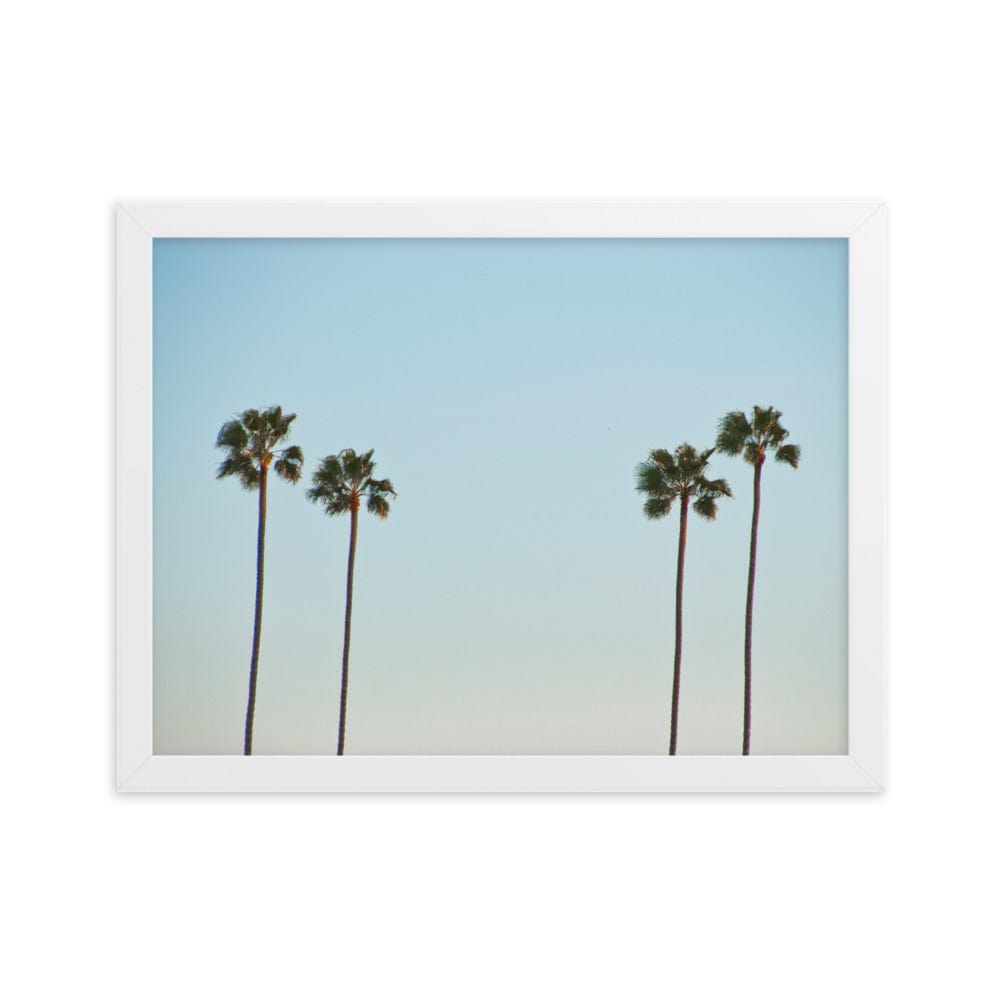 La-Palm-Trees-Photography-enhanced-matte-paper-framed-poster-white-30x40-cm-NK-Iconic