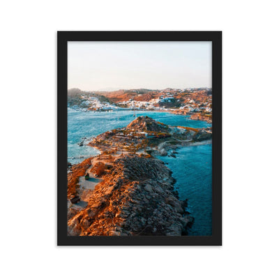 Last-Day-at-Scorpios-Mykonos-Photography-enhanced-matte-paper-framed-poster-black-30x40-cm-transparent-NK-Iconic