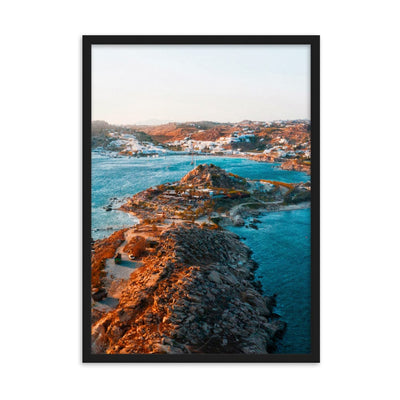 Last-Day-at-Scorpios-Mykonos-Photography-enhanced-matte-paper-framed-poster-black-50x70-cm-transparent-NK-Iconic