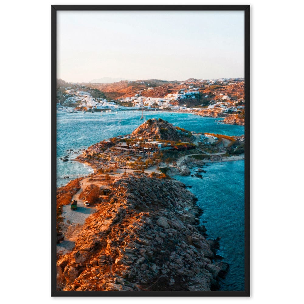 Last-Day-at-Scorpios-Mykonos-Photography-enhanced-matte-paper-framed-poster-black-61x91-cm-transparent-NK-Iconic