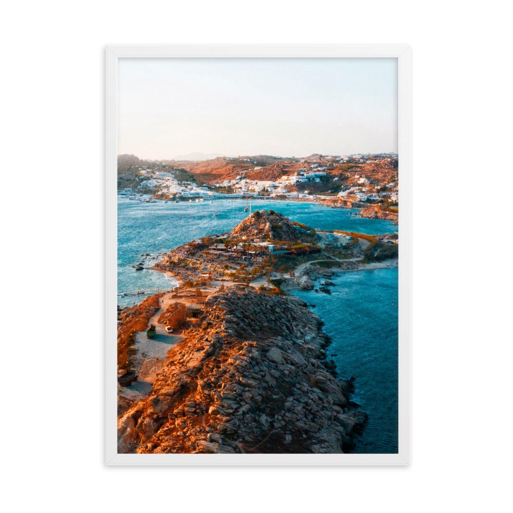 Last-Day-at-Scorpios-Mykonos-Photography-enhanced-matte-paper-framed-poster-white-50x70-cm-transparent-NK-Iconic